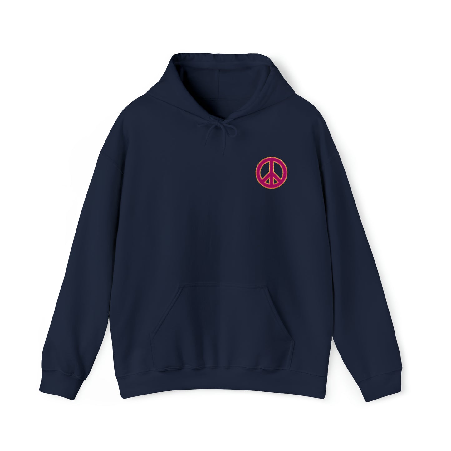 Pink Peace on Earth Christmas Hoodie