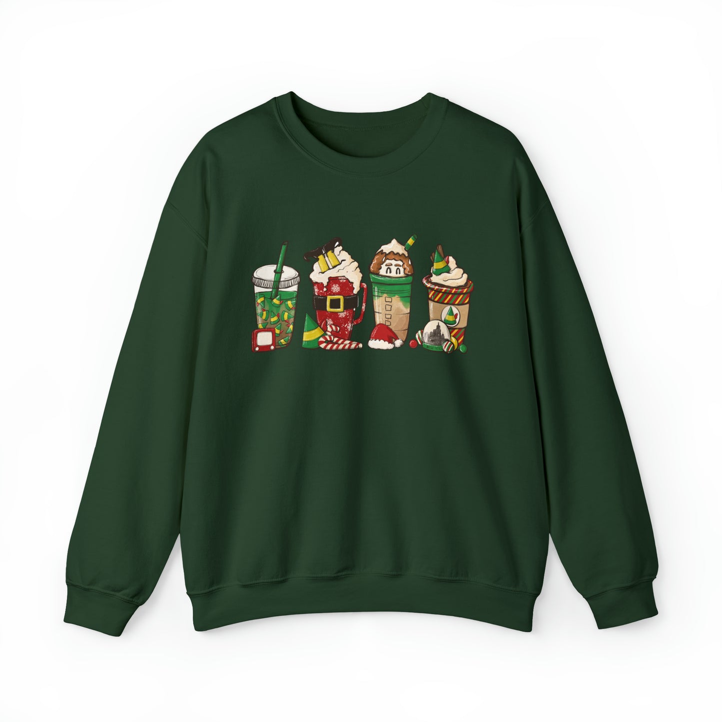 Elf Funny Christmas Crewneck Sweatshirt