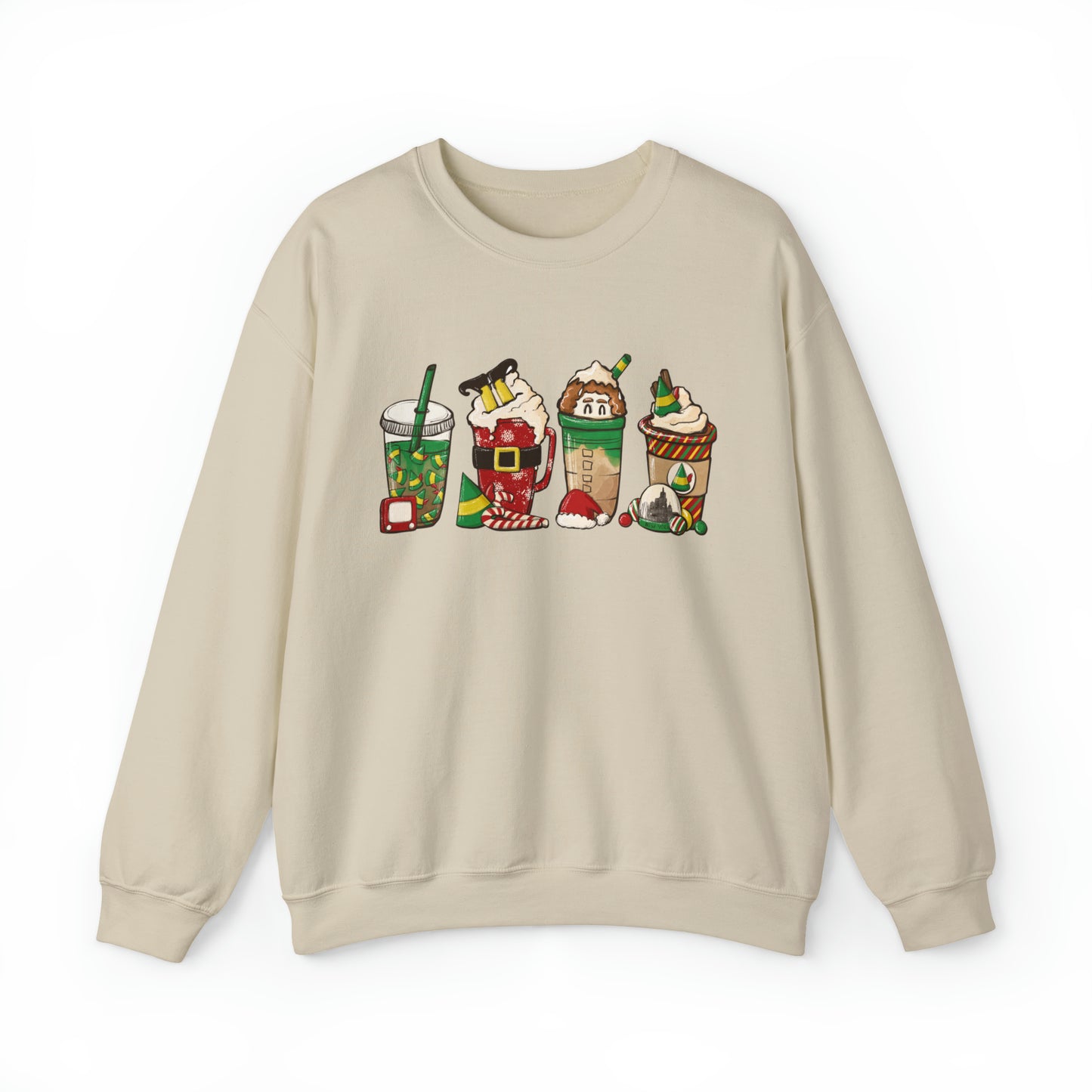 Elf Funny Christmas Crewneck Sweatshirt