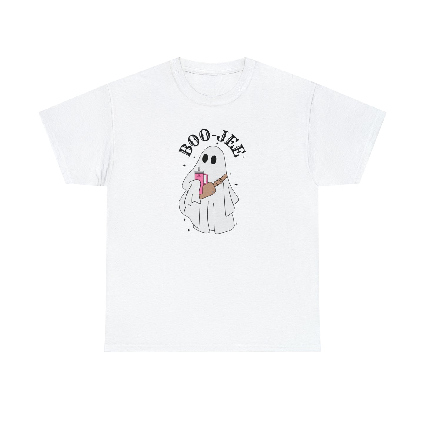 Boo-Jee Ghost Halloween Graphic Cotton T-Shirt