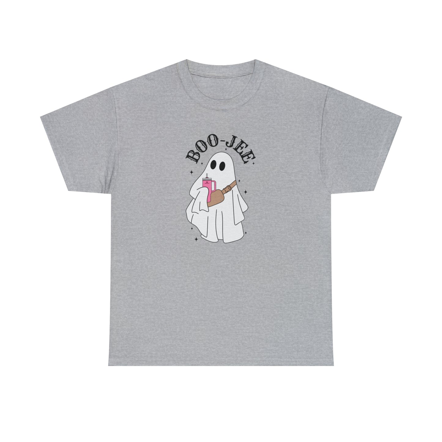 Boo-Jee Ghost Halloween Graphic Cotton T-Shirt