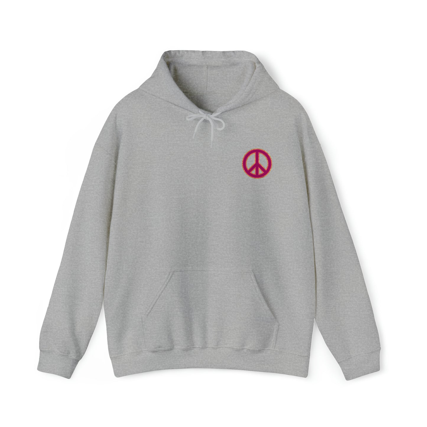 Pink Peace on Earth Christmas Hoodie