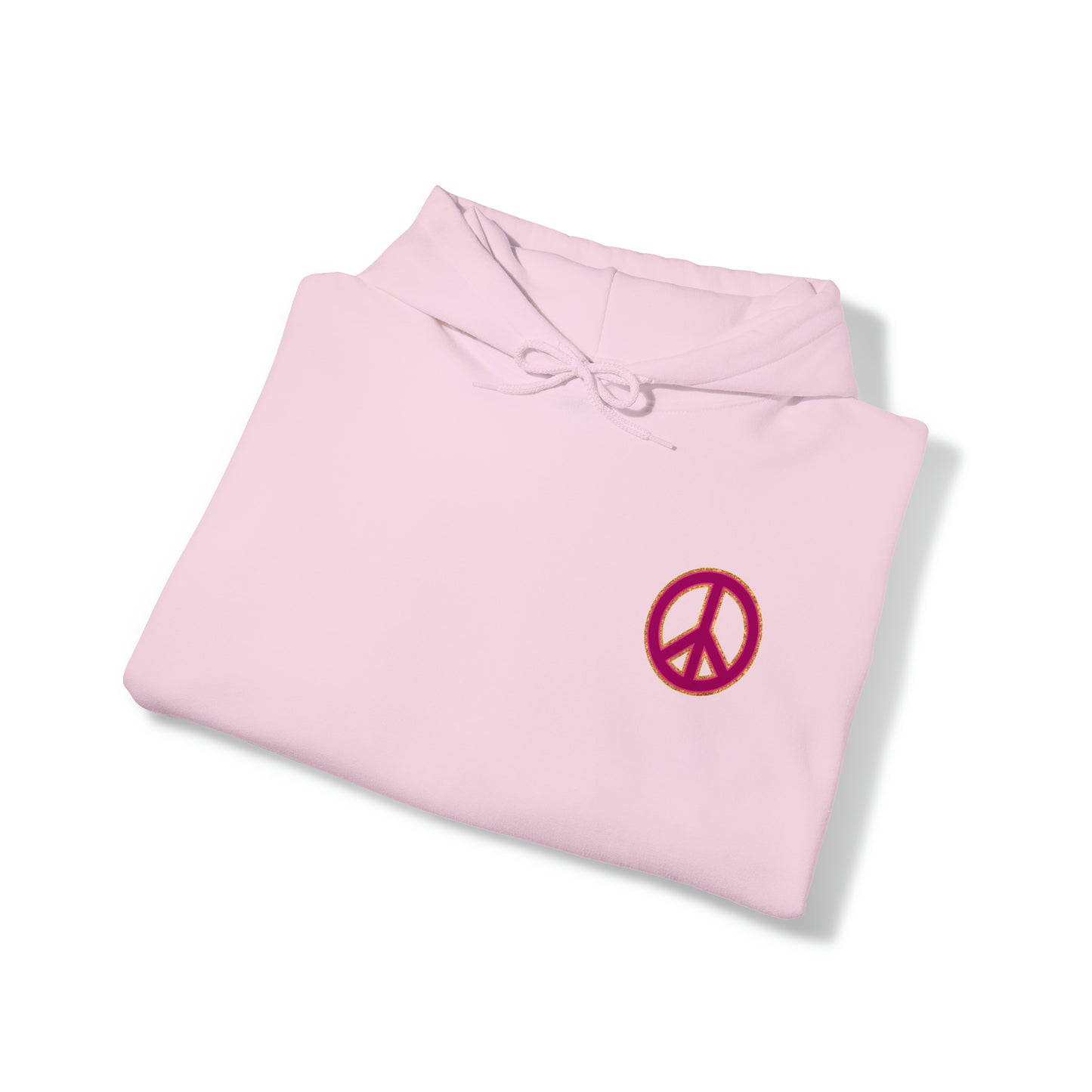 Pink Peace on Earth Christmas Hoodie