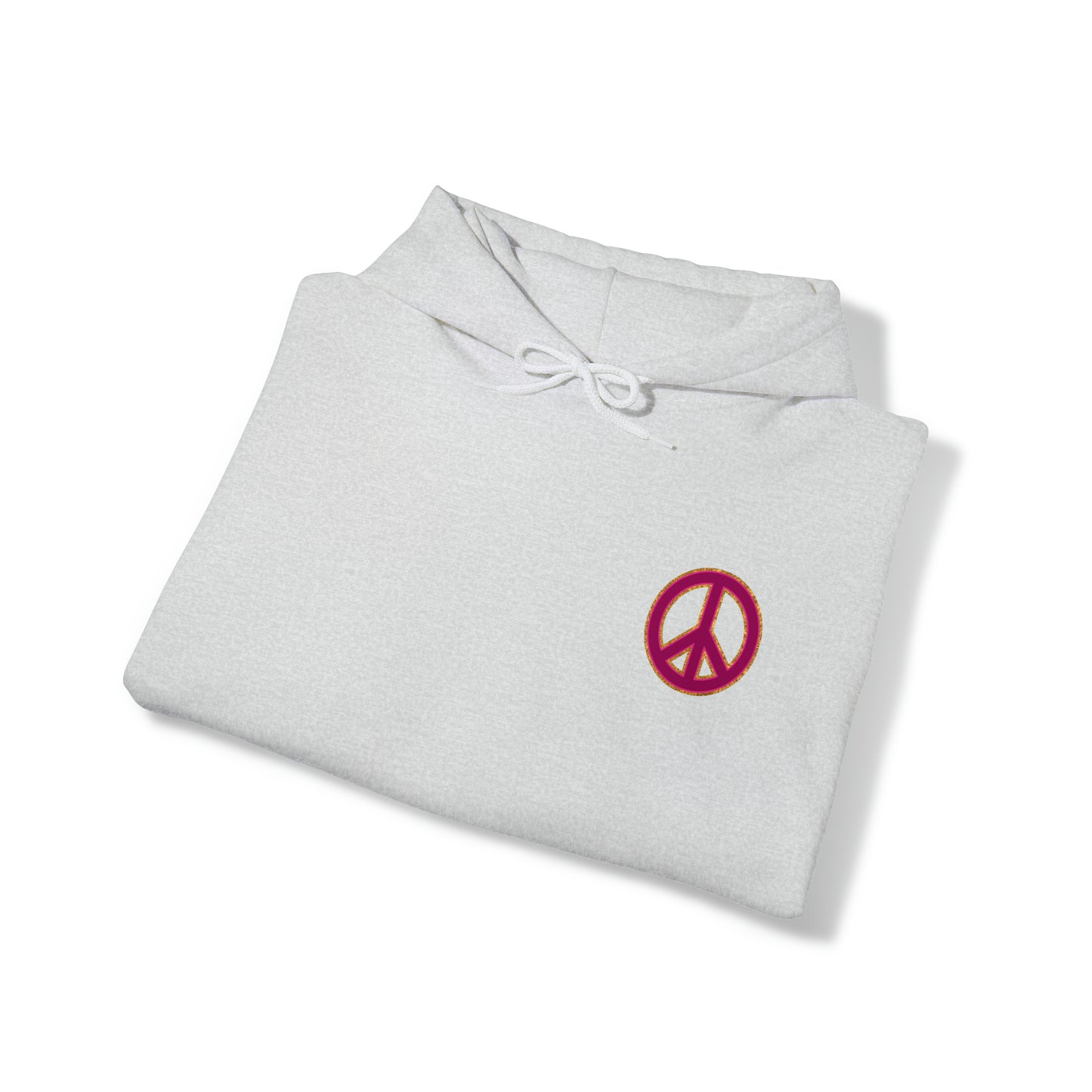 Pink Peace on Earth Christmas Hoodie