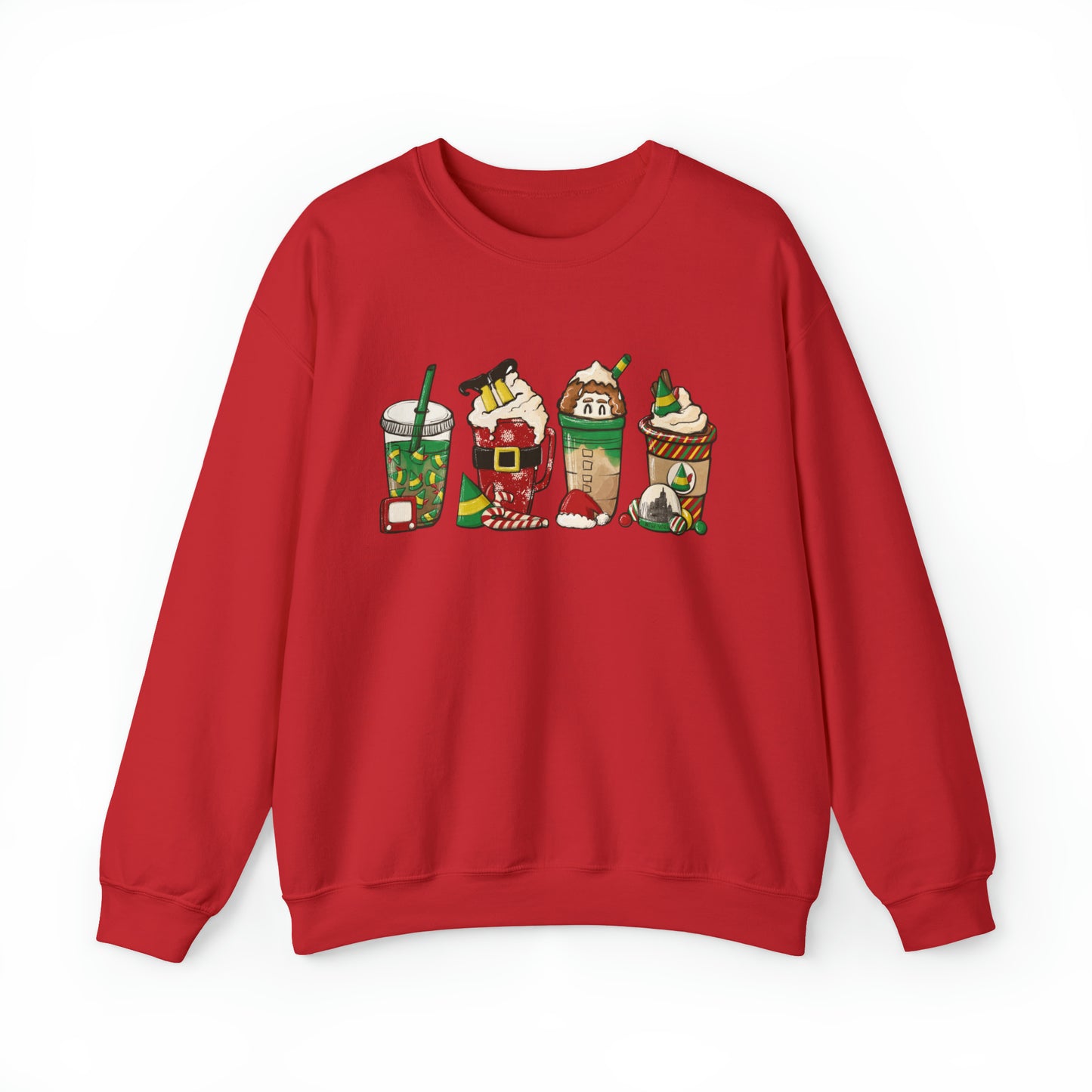 Elf Funny Christmas Crewneck Sweatshirt