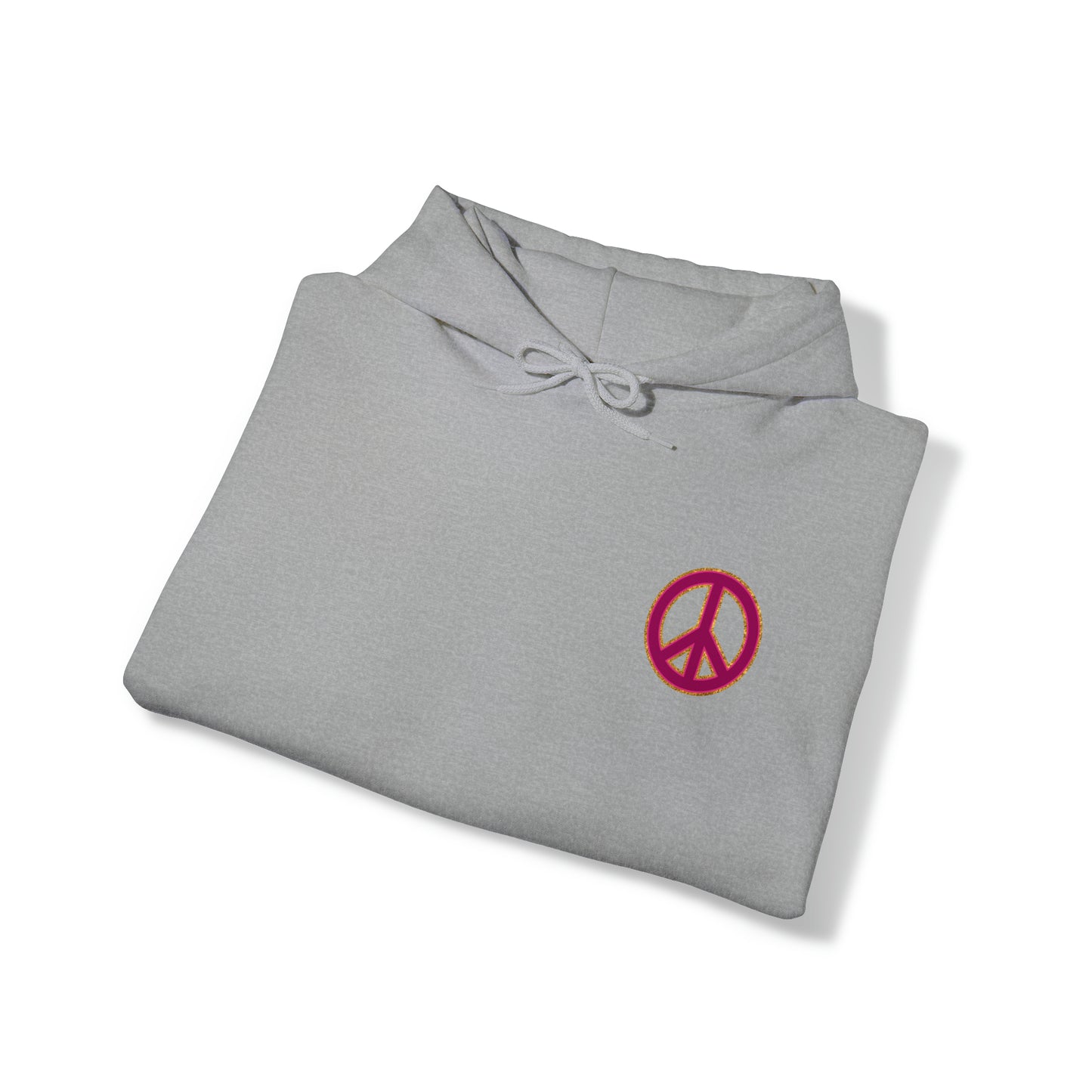 Pink Peace on Earth Christmas Hoodie