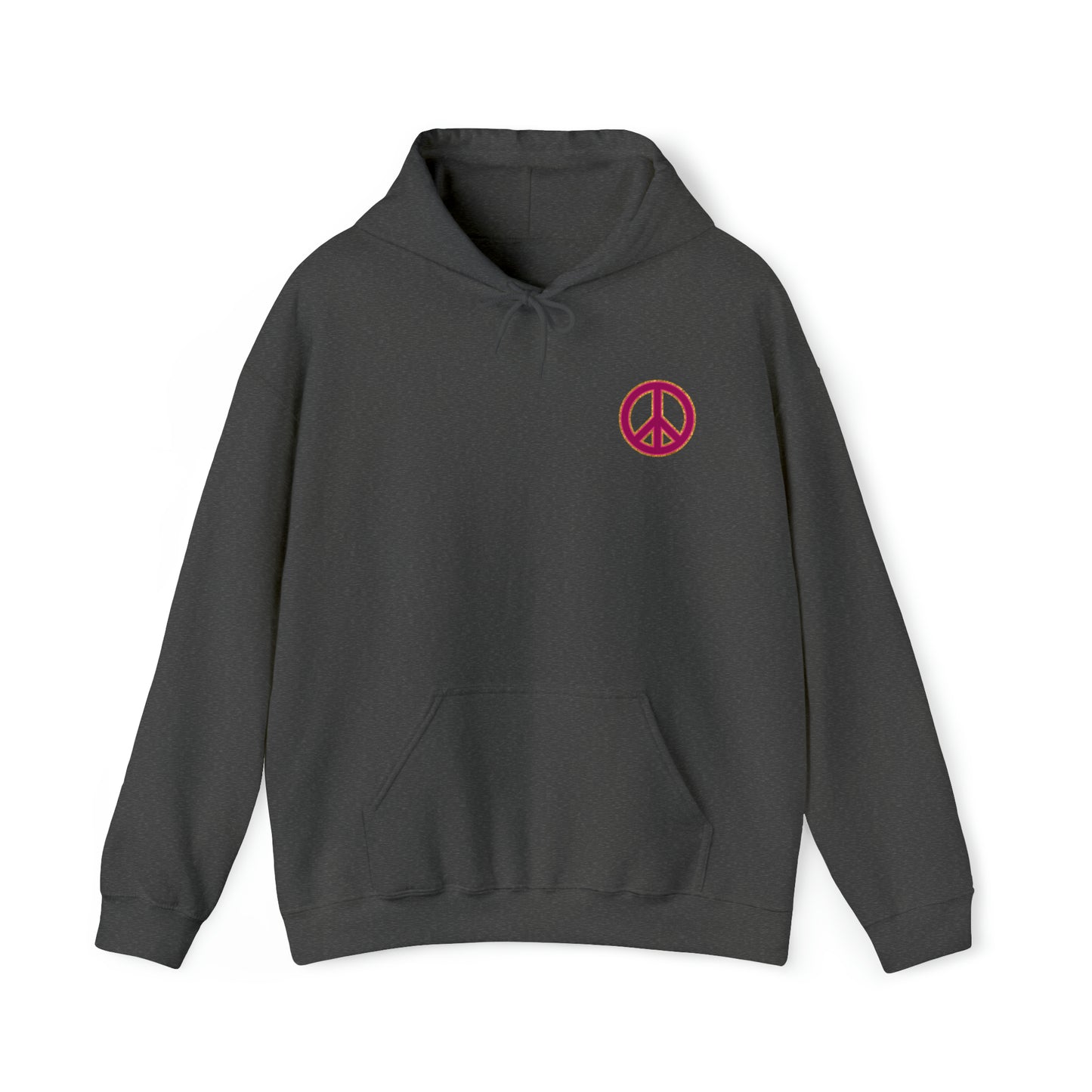 Pink Peace on Earth Christmas Hoodie