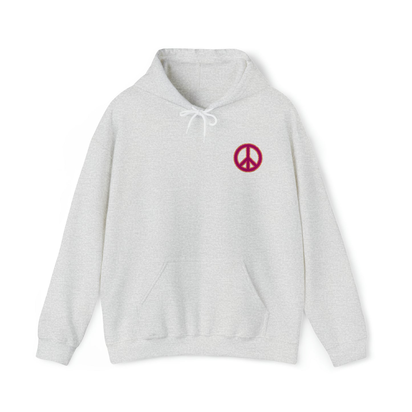 Pink Peace on Earth Christmas Hoodie