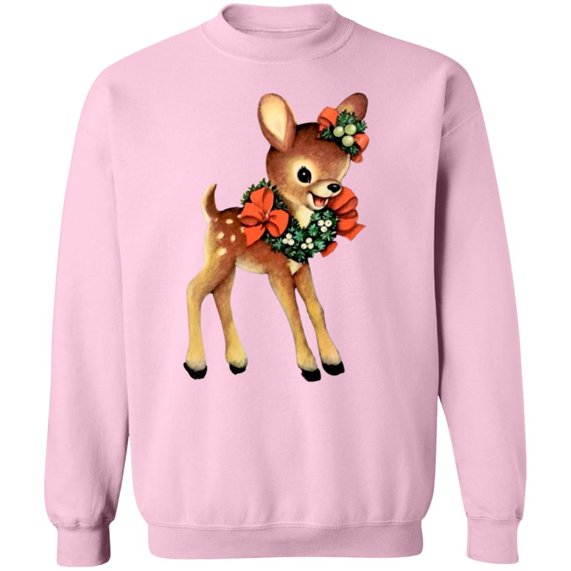 Vintage Reindeer Retro Christmas Crewneck Sweatshirt