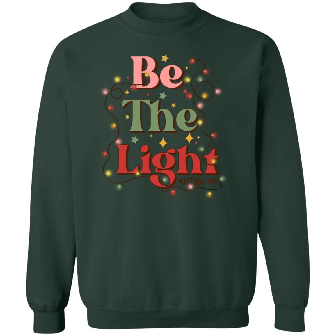 Be the Light Matthew 5:14 Christmas Crewneck Sweatshirt