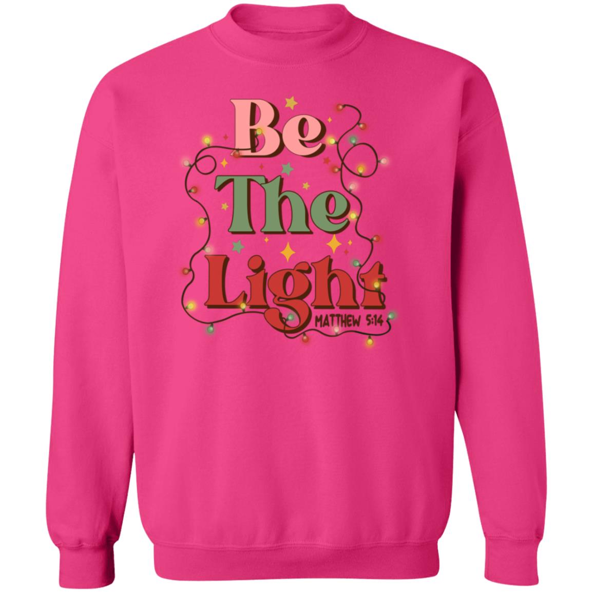 Be the Light Matthew 5:14 Christmas Crewneck Sweatshirt