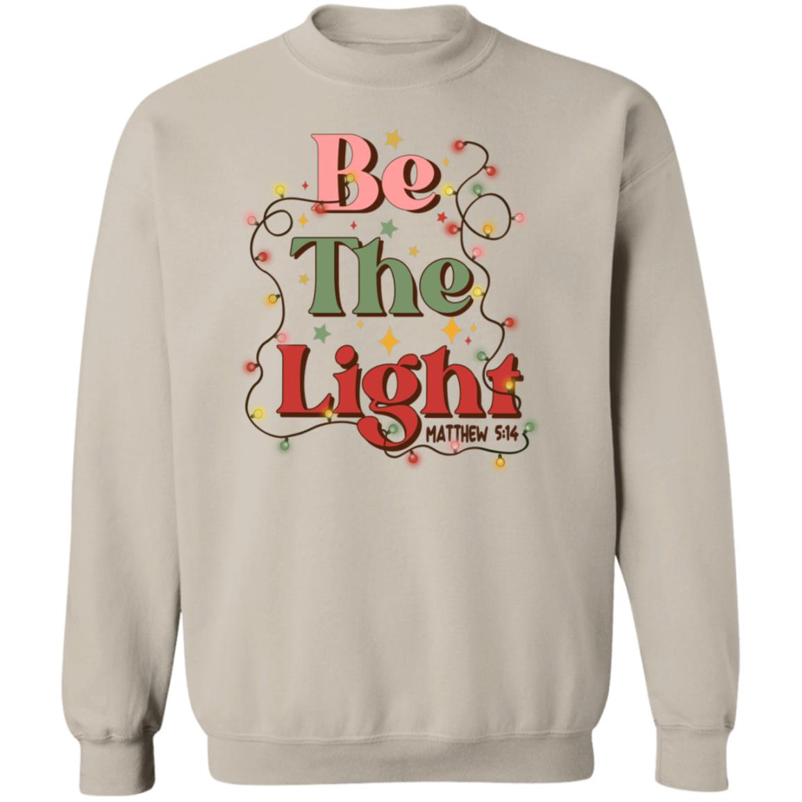 Be the Light Matthew 5:14 Christmas Crewneck Sweatshirt