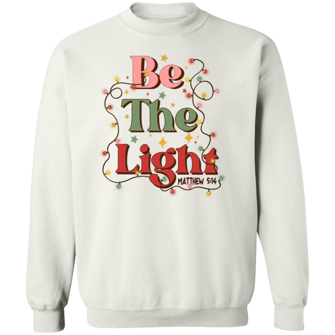 Be the Light Matthew 5:14 Christmas Crewneck Sweatshirt