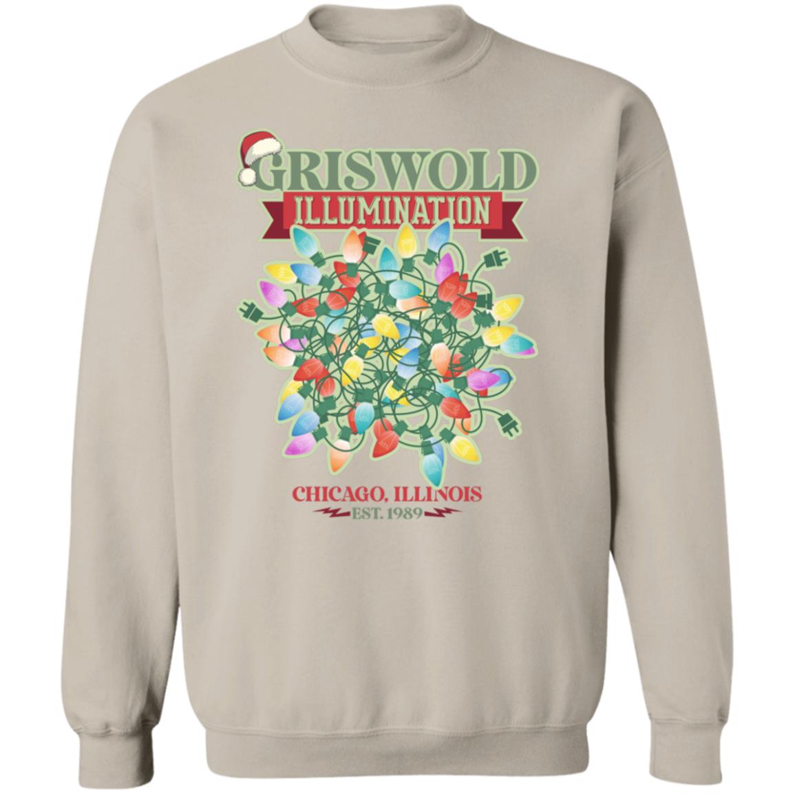 Griswold Illumination Christmas Lighting Funny Christmas Crewneck Sweatshirt