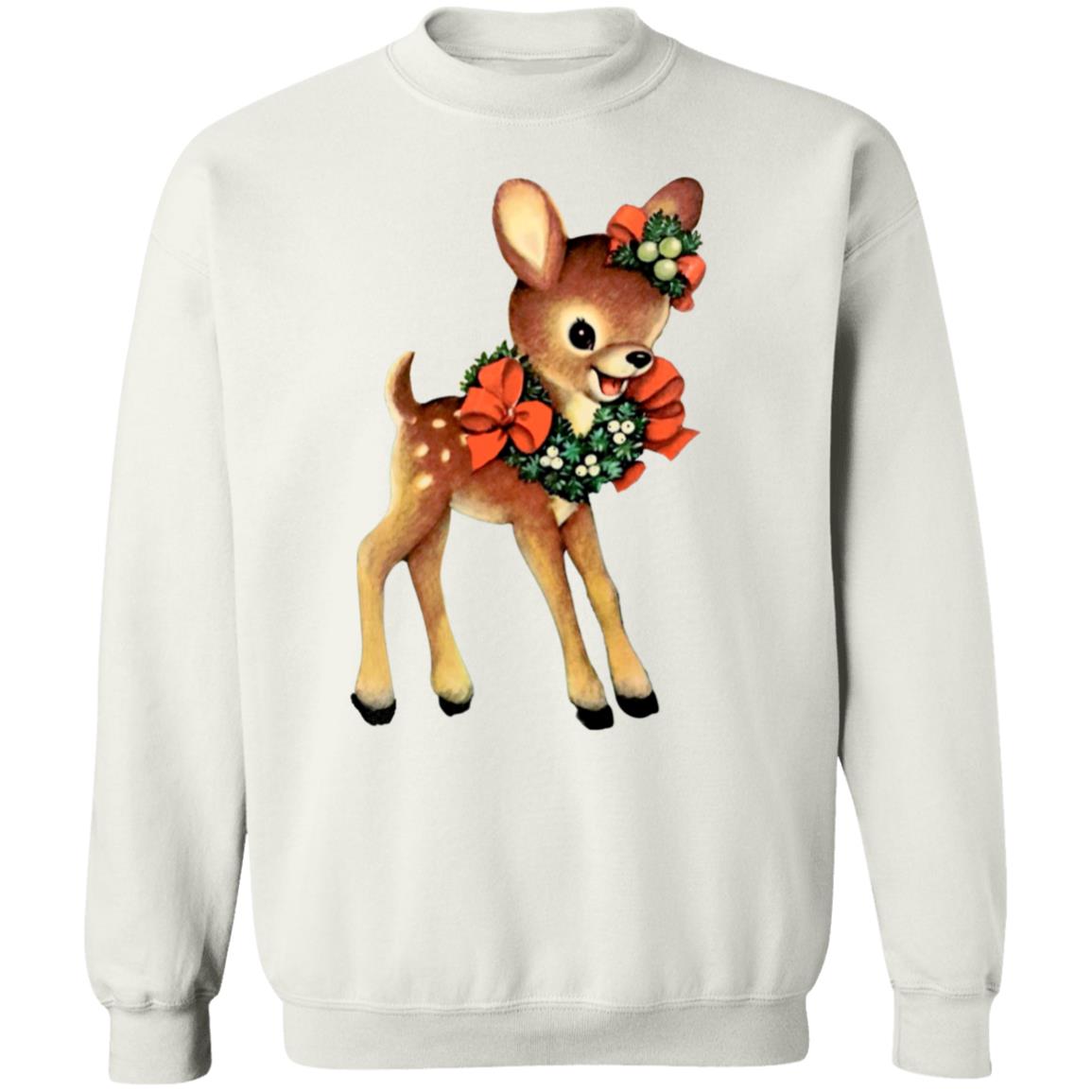 Vintage Reindeer Retro Christmas Crewneck Sweatshirt