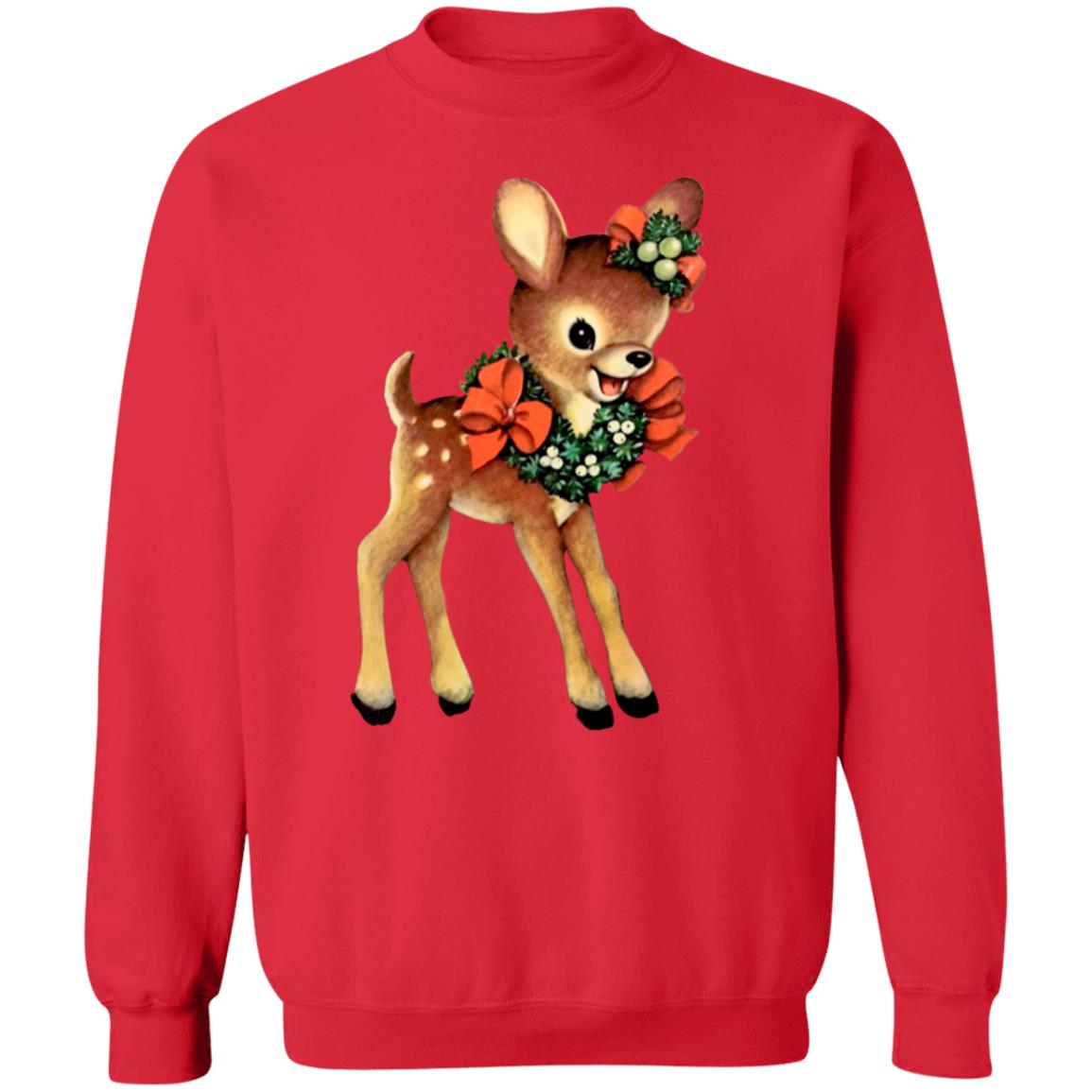 Vintage Reindeer Retro Christmas Crewneck Sweatshirt