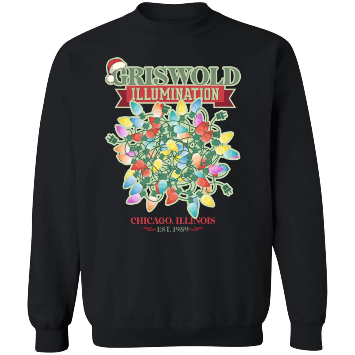 Griswold Illumination Christmas Lighting Funny Christmas Crewneck Sweatshirt