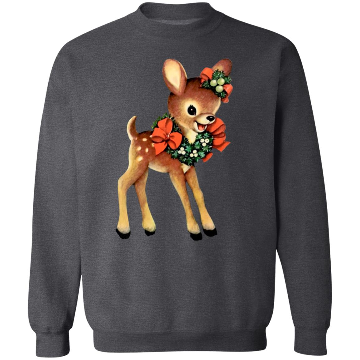 Vintage Reindeer Retro Christmas Crewneck Sweatshirt