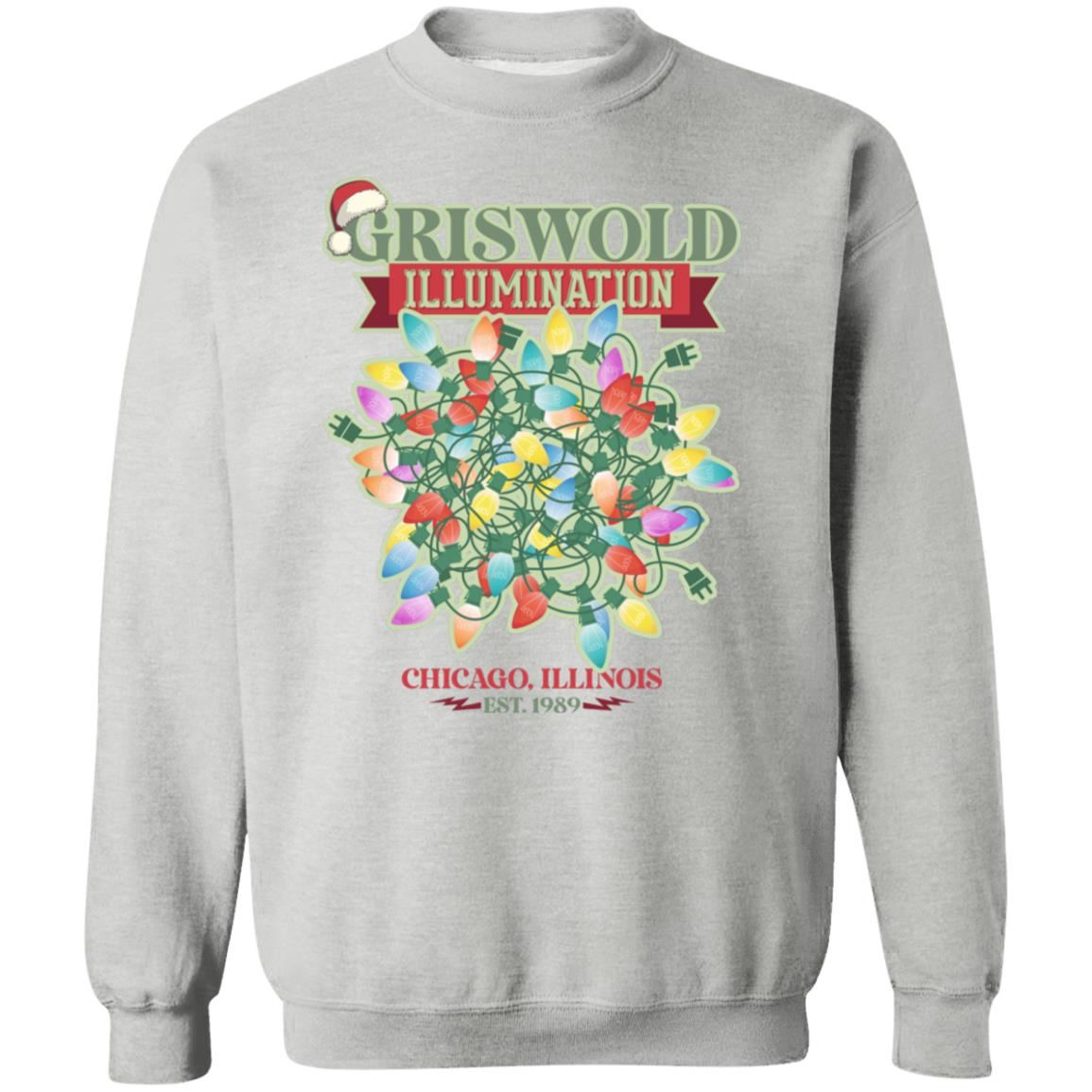 Griswold Illumination Christmas Lighting Funny Christmas Crewneck Sweatshirt