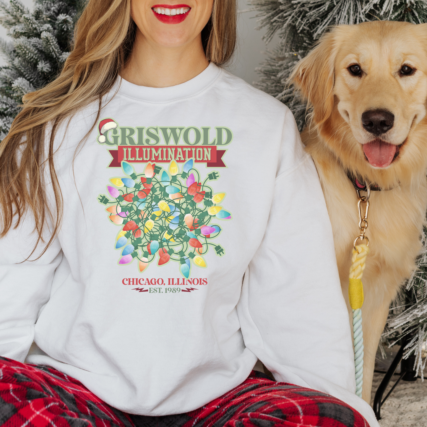 Griswold Illumination Christmas Lighting Funny Christmas Crewneck Sweatshirt