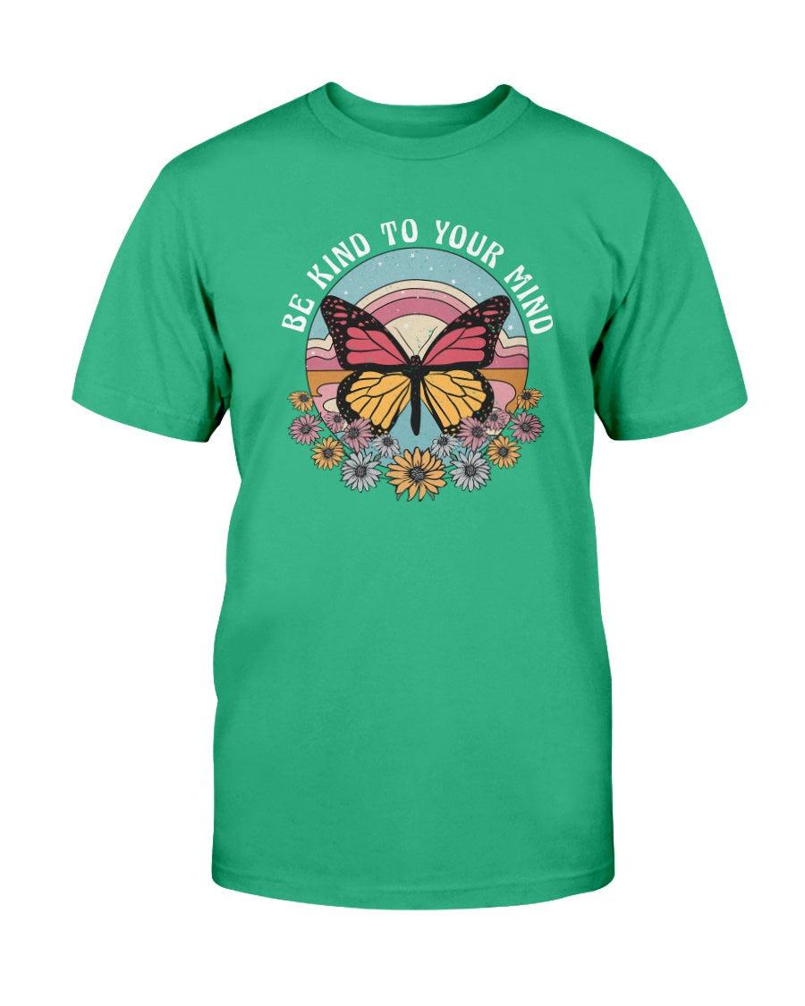 Be Kind to Your Mind Butterfly Retro T-Shirt