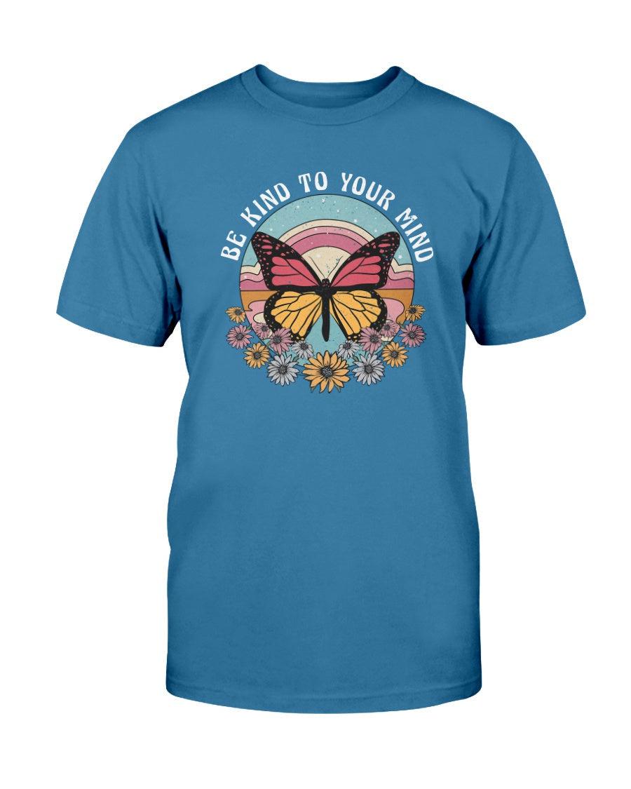 Be Kind to Your Mind Butterfly Retro T-Shirt