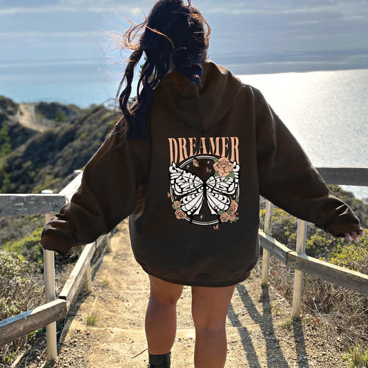 Dreamer Butterfly Retro Hoodie