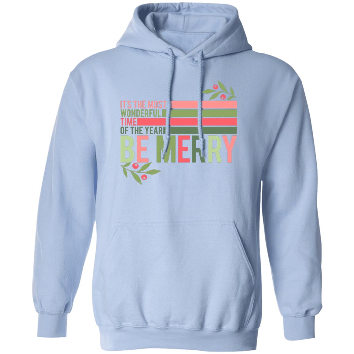 Retro Christmas It's the Most Wonderful Time of the Year Be Merry  Hoodie