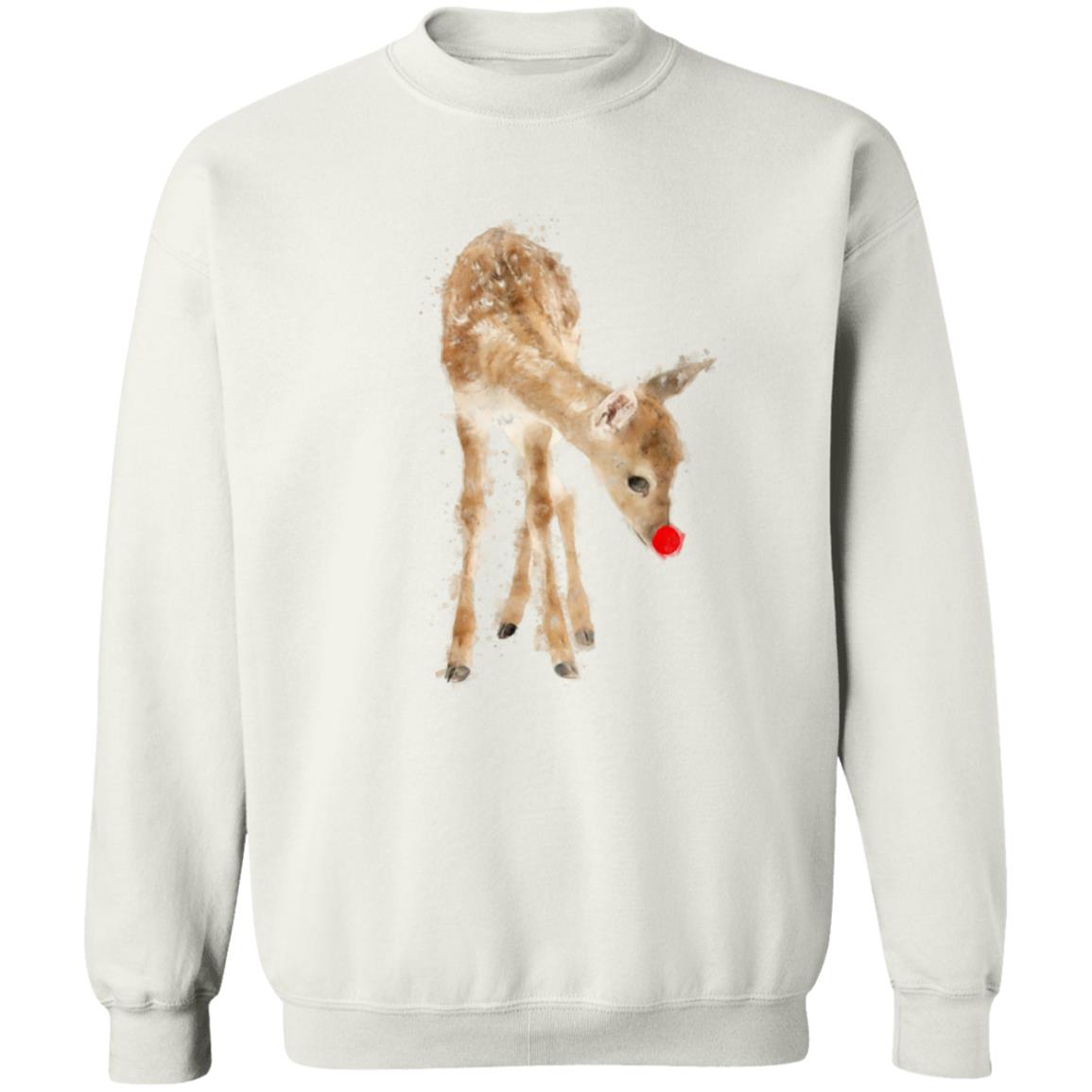 Christmas Red Nose Reindeer Pullover Crewneck Sweatshirt