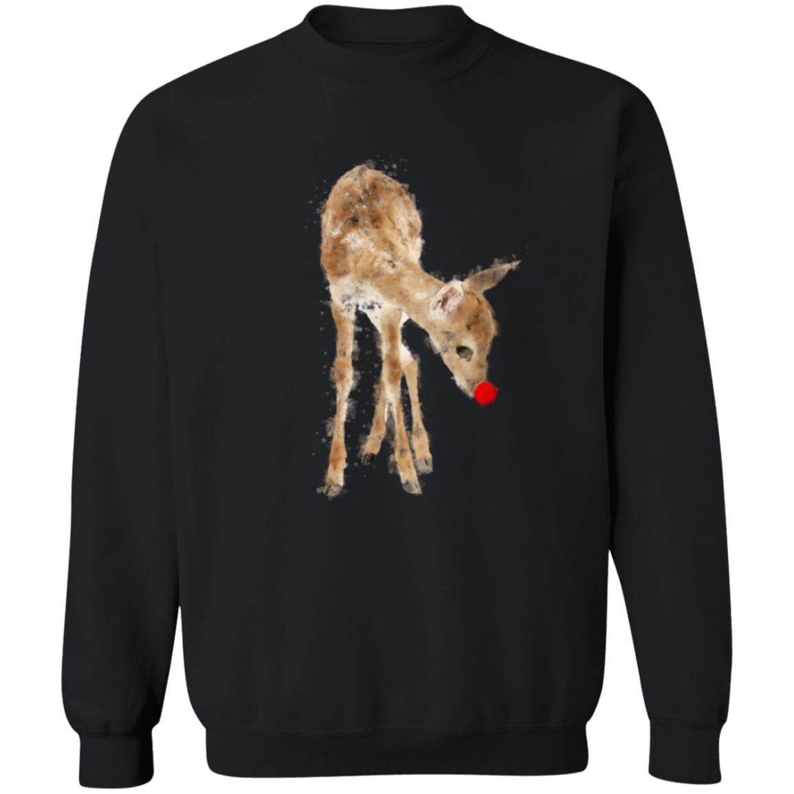 Christmas Red Nose Reindeer Pullover Crewneck Sweatshirt