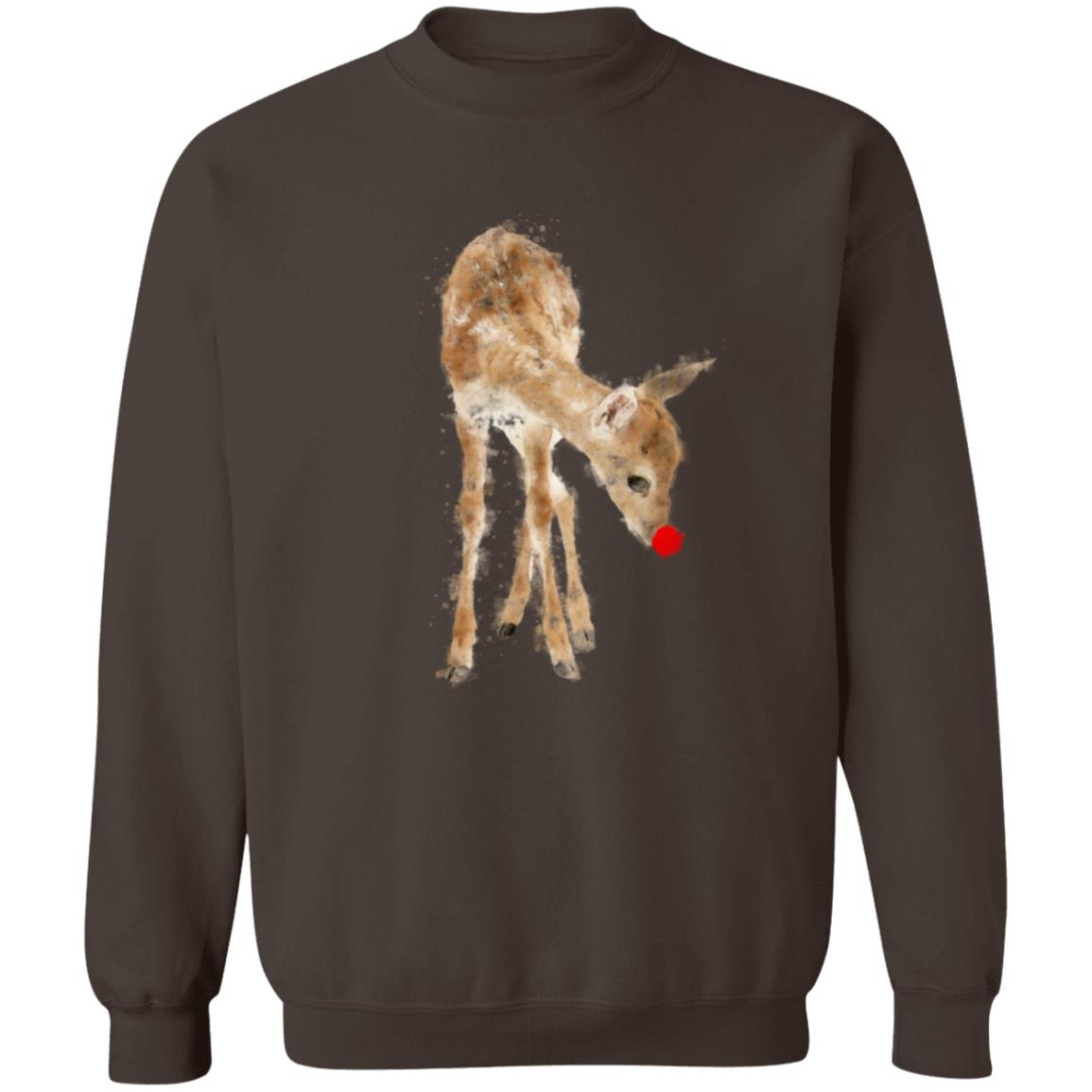 Christmas Red Nose Reindeer Pullover Crewneck Sweatshirt