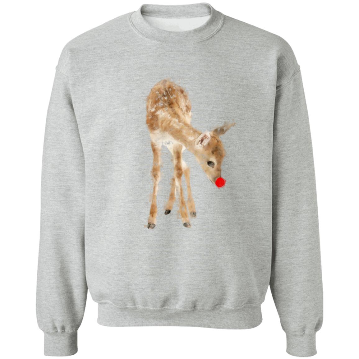 Christmas Red Nose Reindeer Pullover Crewneck Sweatshirt