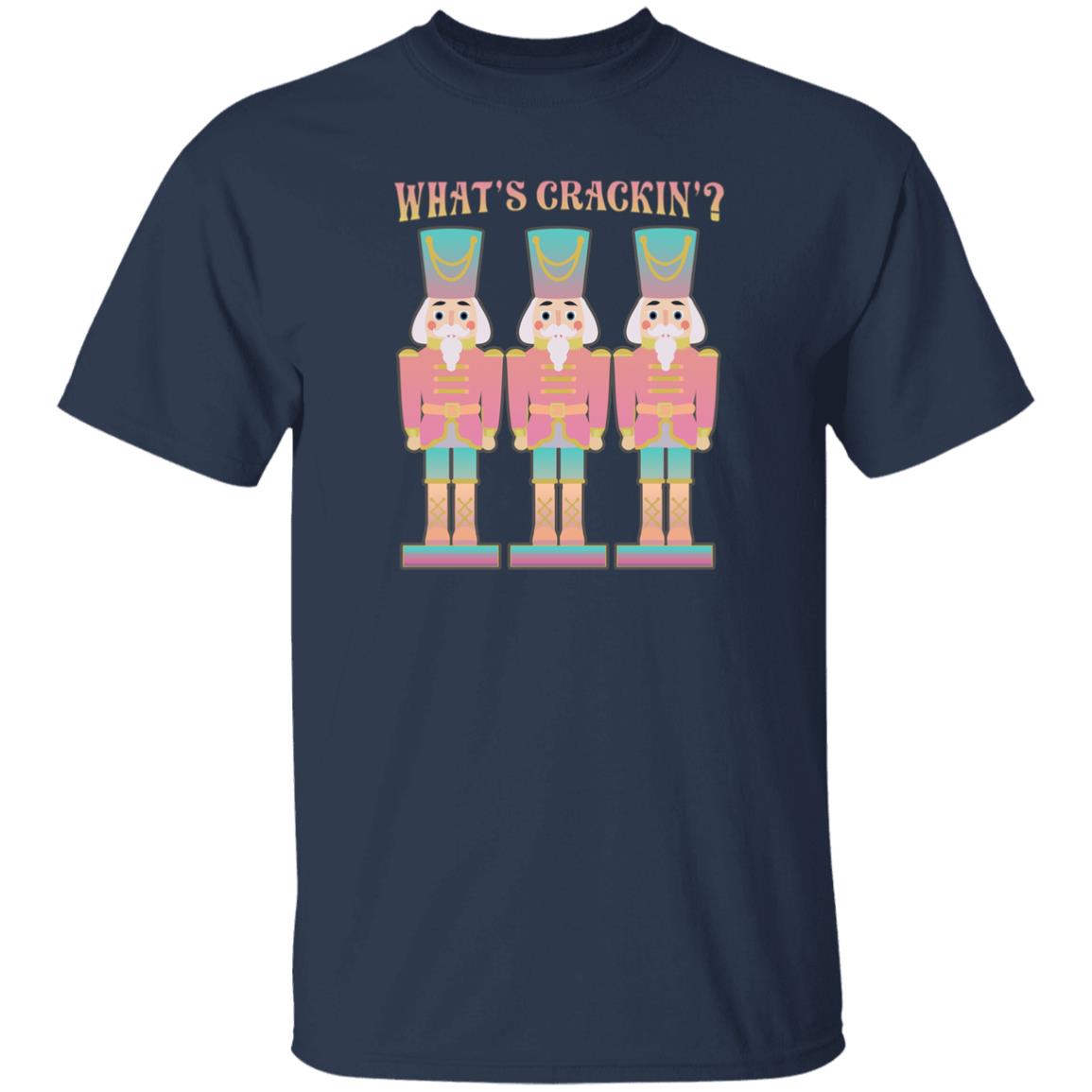 What's Crackin'? Pink Nutcracker Christmas T-Shirt