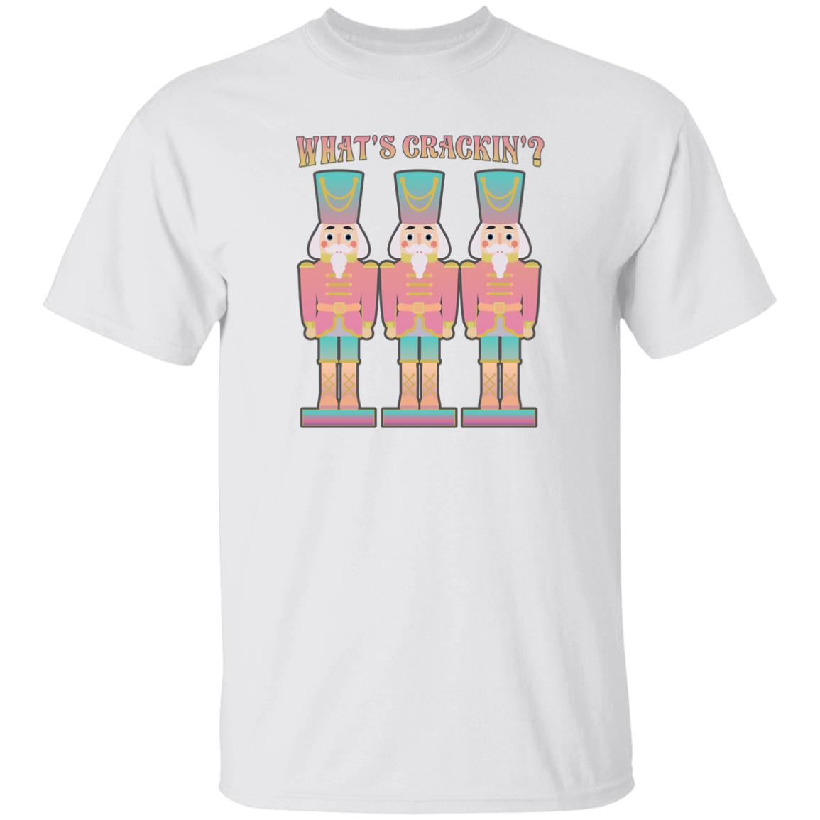 What's Crackin'? Pink Nutcracker Christmas T-Shirt