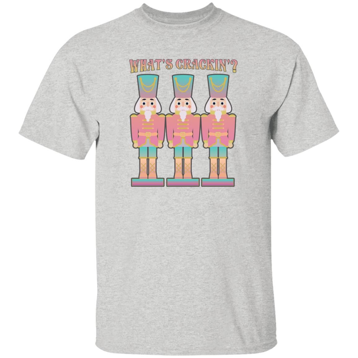 What's Crackin'? Pink Nutcracker Christmas T-Shirt