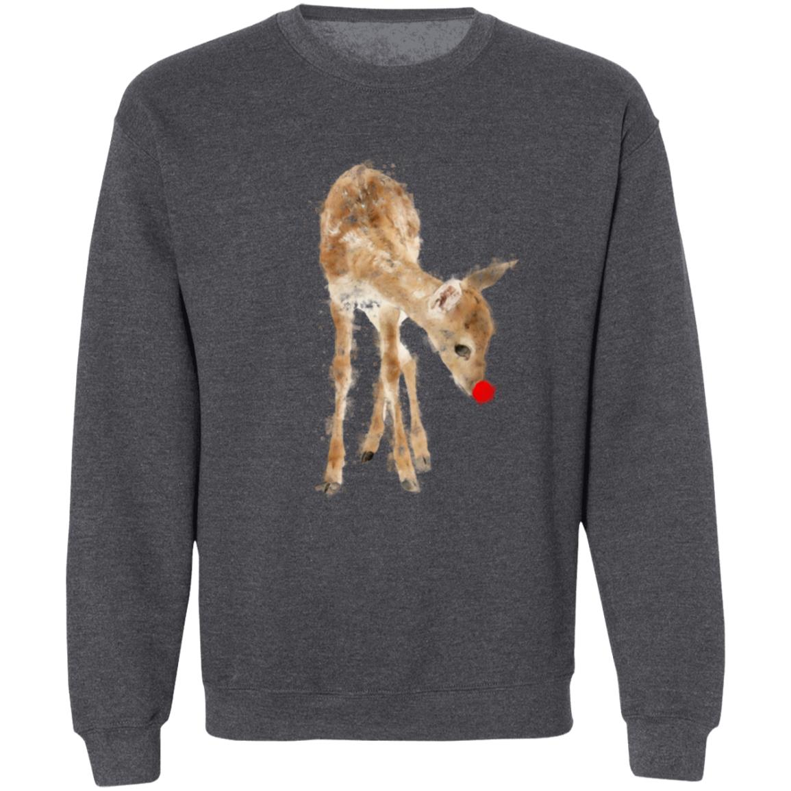 Christmas Red Nose Reindeer Pullover Crewneck Sweatshirt