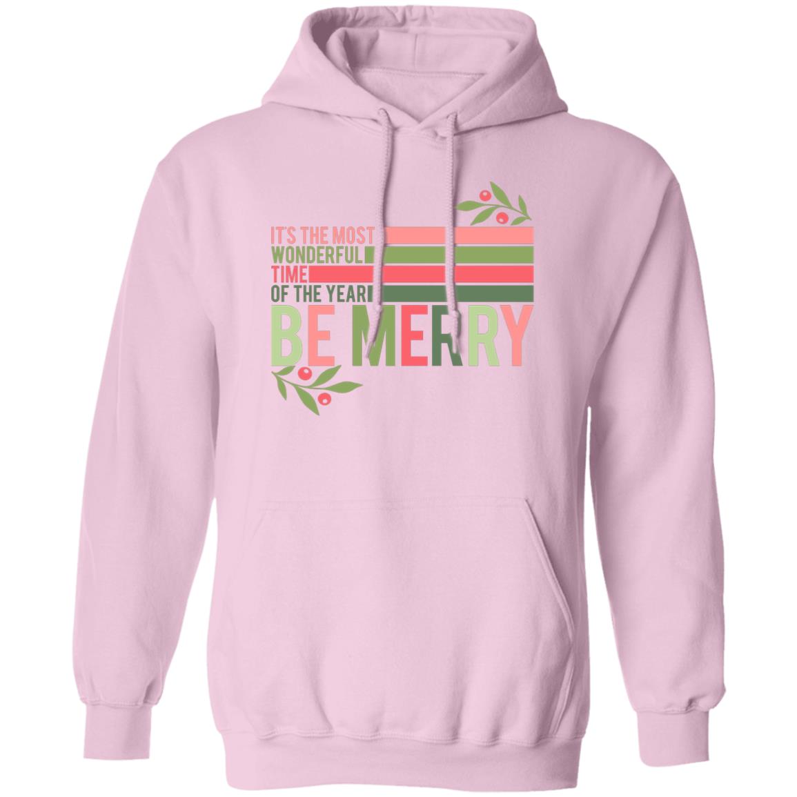 Retro Christmas It's the Most Wonderful Time of the Year Be Merry  Hoodie