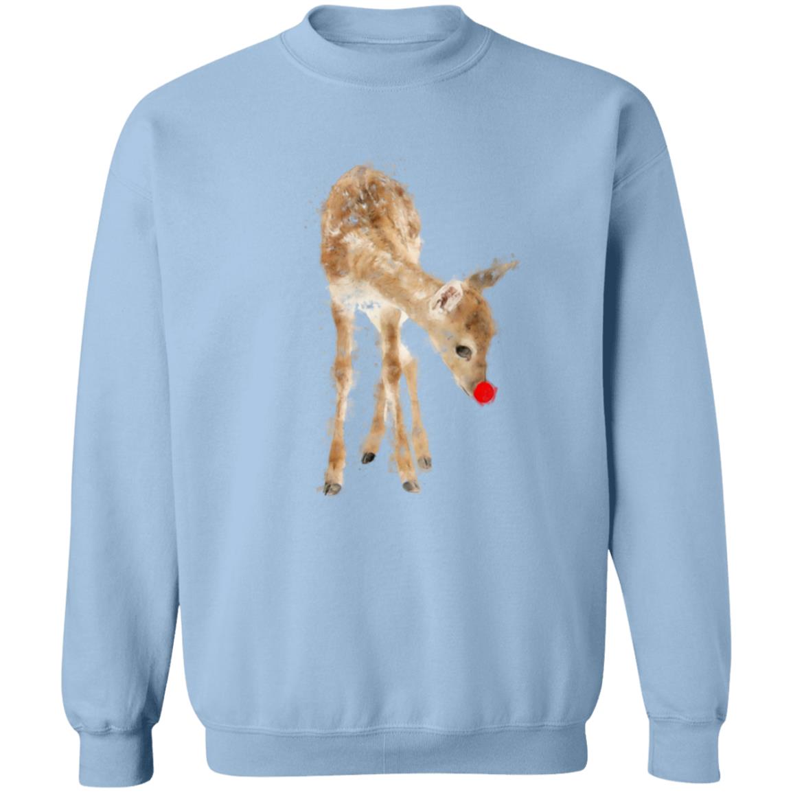 Christmas Red Nose Reindeer Pullover Crewneck Sweatshirt