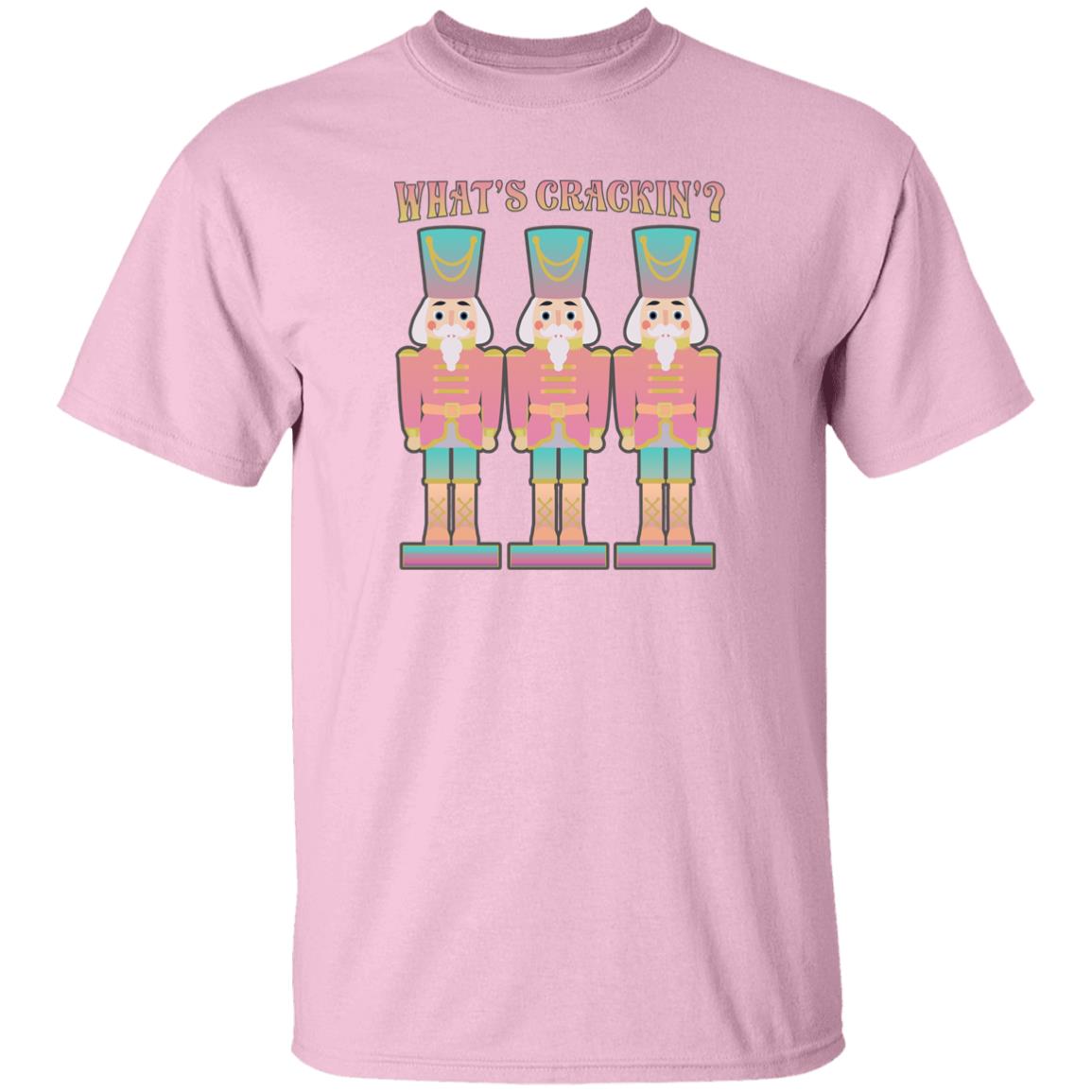 What's Crackin'? Pink Nutcracker Christmas T-Shirt