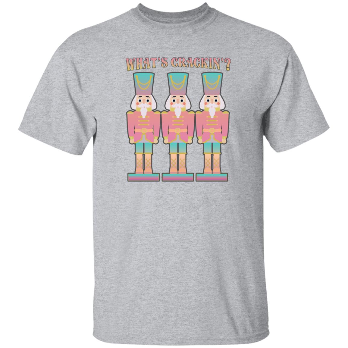 What's Crackin'? Pink Nutcracker Christmas T-Shirt