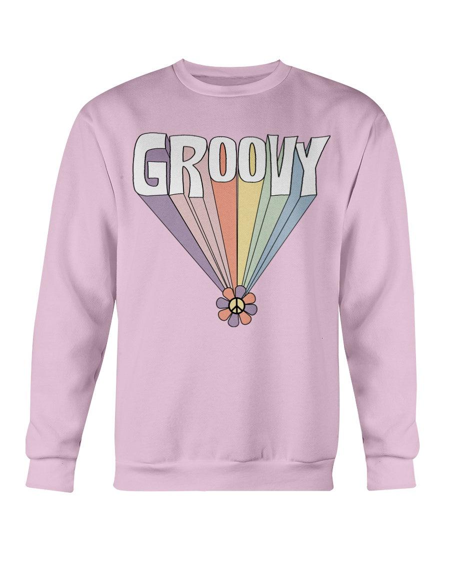 Groovy Peace Sign Retro Crewneck Sweatshirt