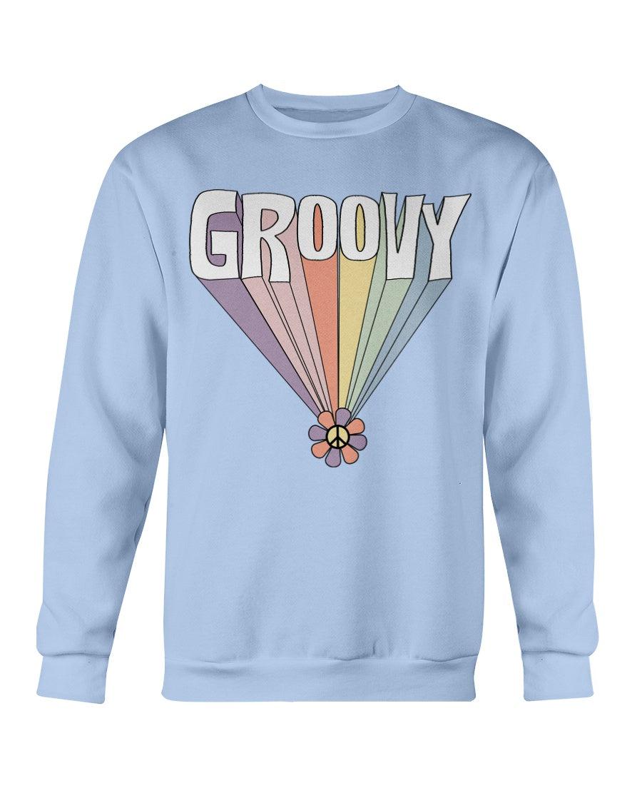 Groovy Peace Sign Retro Crewneck Sweatshirt