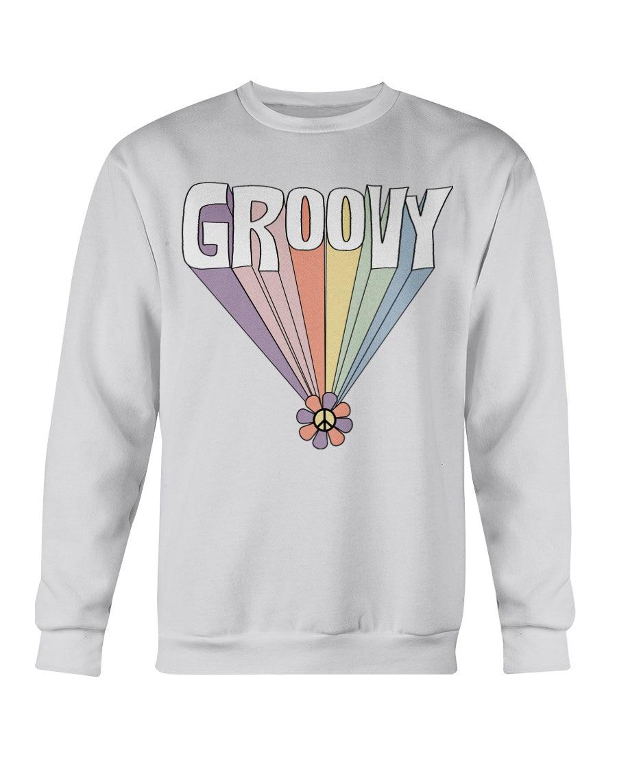 Groovy Peace Sign Retro Crewneck Sweatshirt