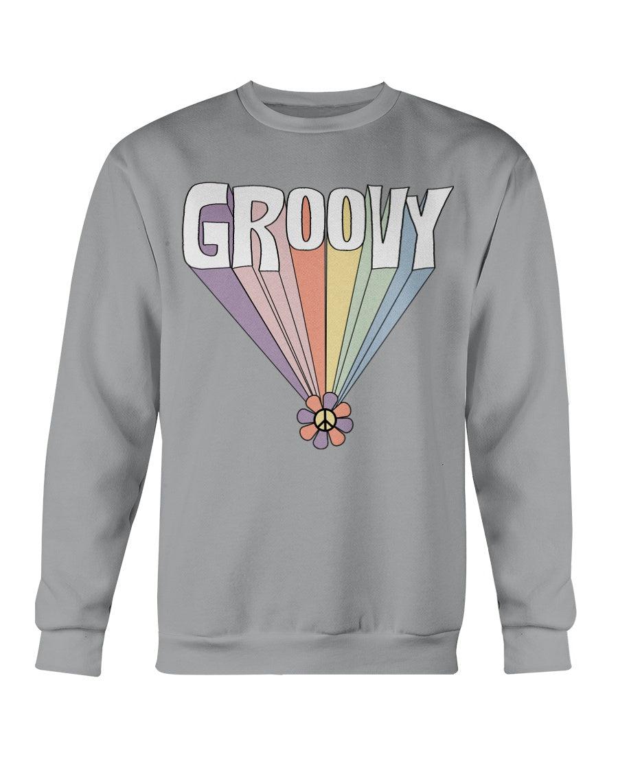 Groovy Peace Sign Retro Crewneck Sweatshirt