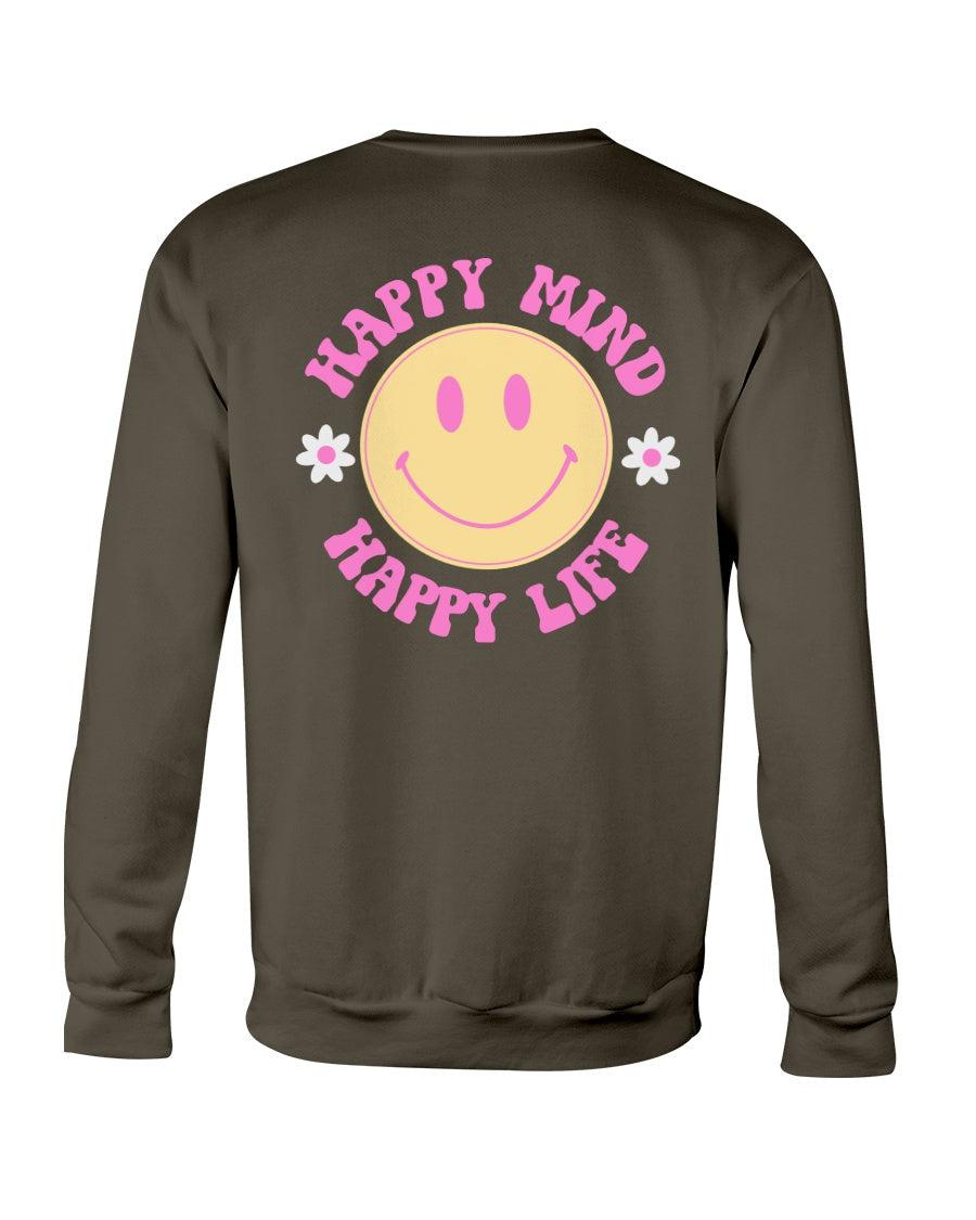 Desert dreamer x smiley peace of mind happy mind crew best sale neck sweatshirt