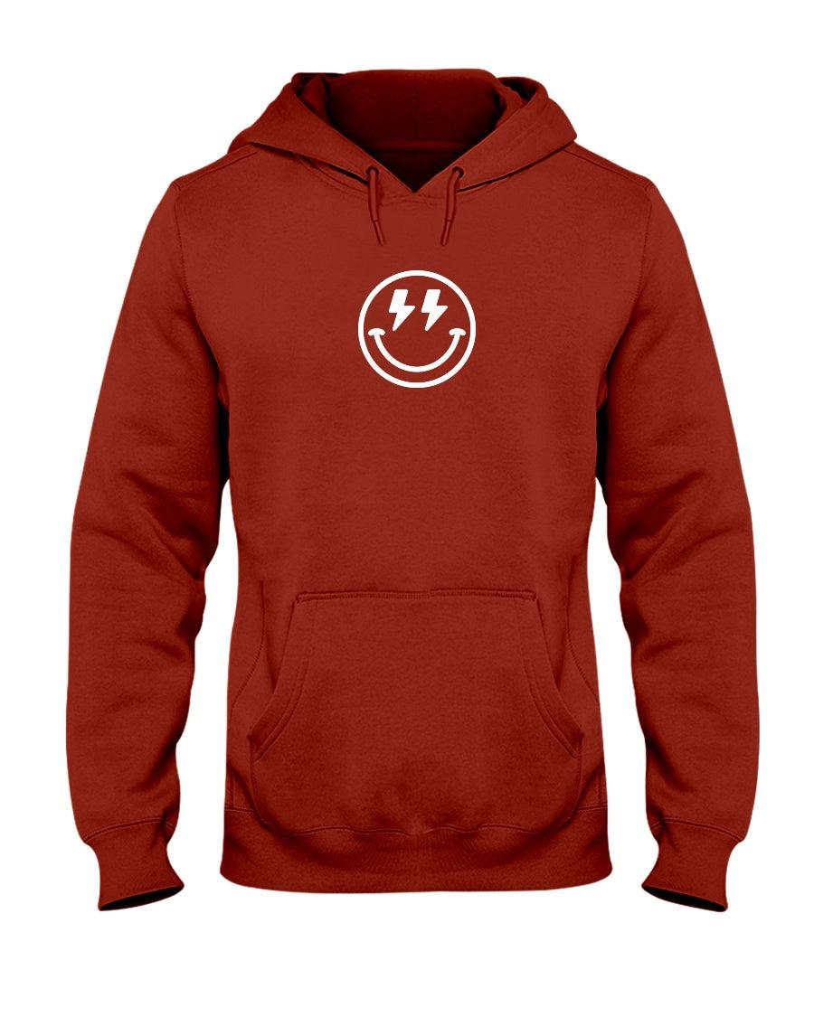 Lightning Bolt Smiley Face Retro Aesthetic Hoodie