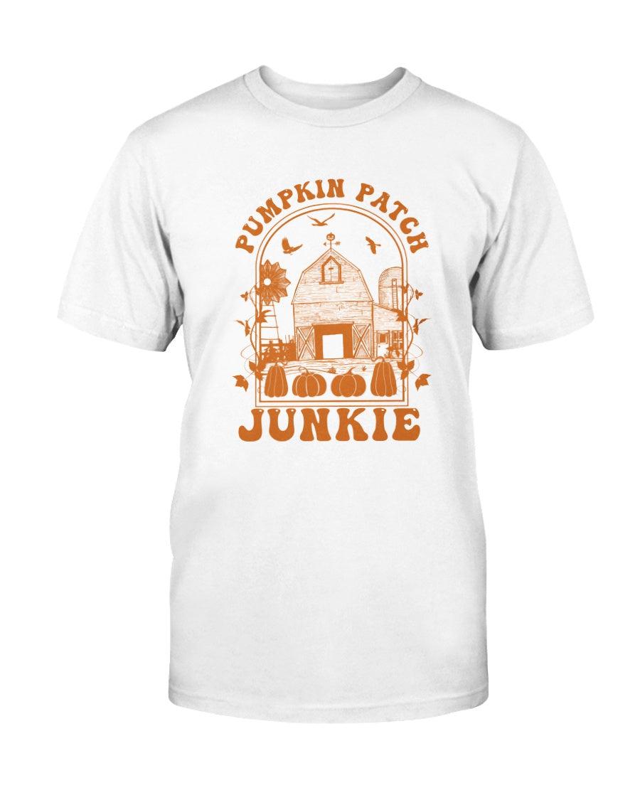 Pumpkin Patch Junkie Retro T-Shirt