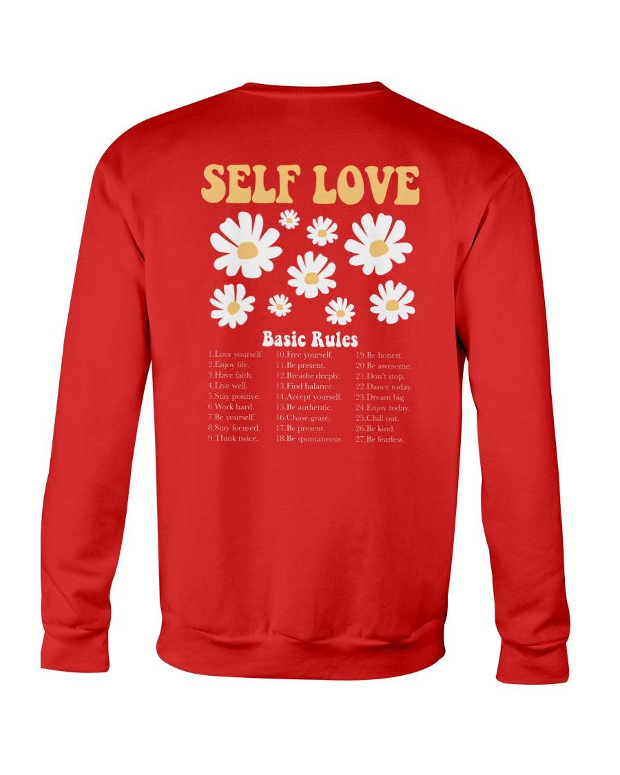 Self Love Basic Rules Crewneck Sweatshirt