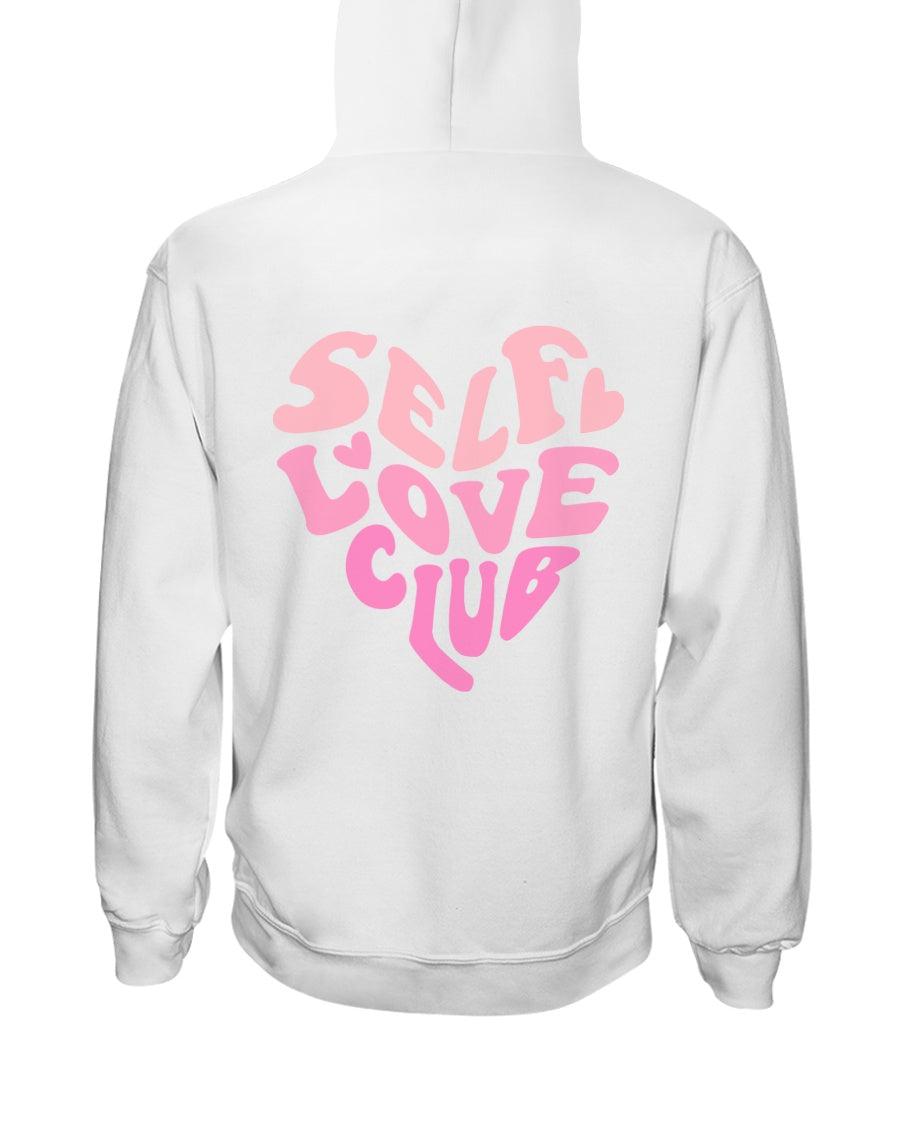 Self Love Club in Heart Retro Hoodie