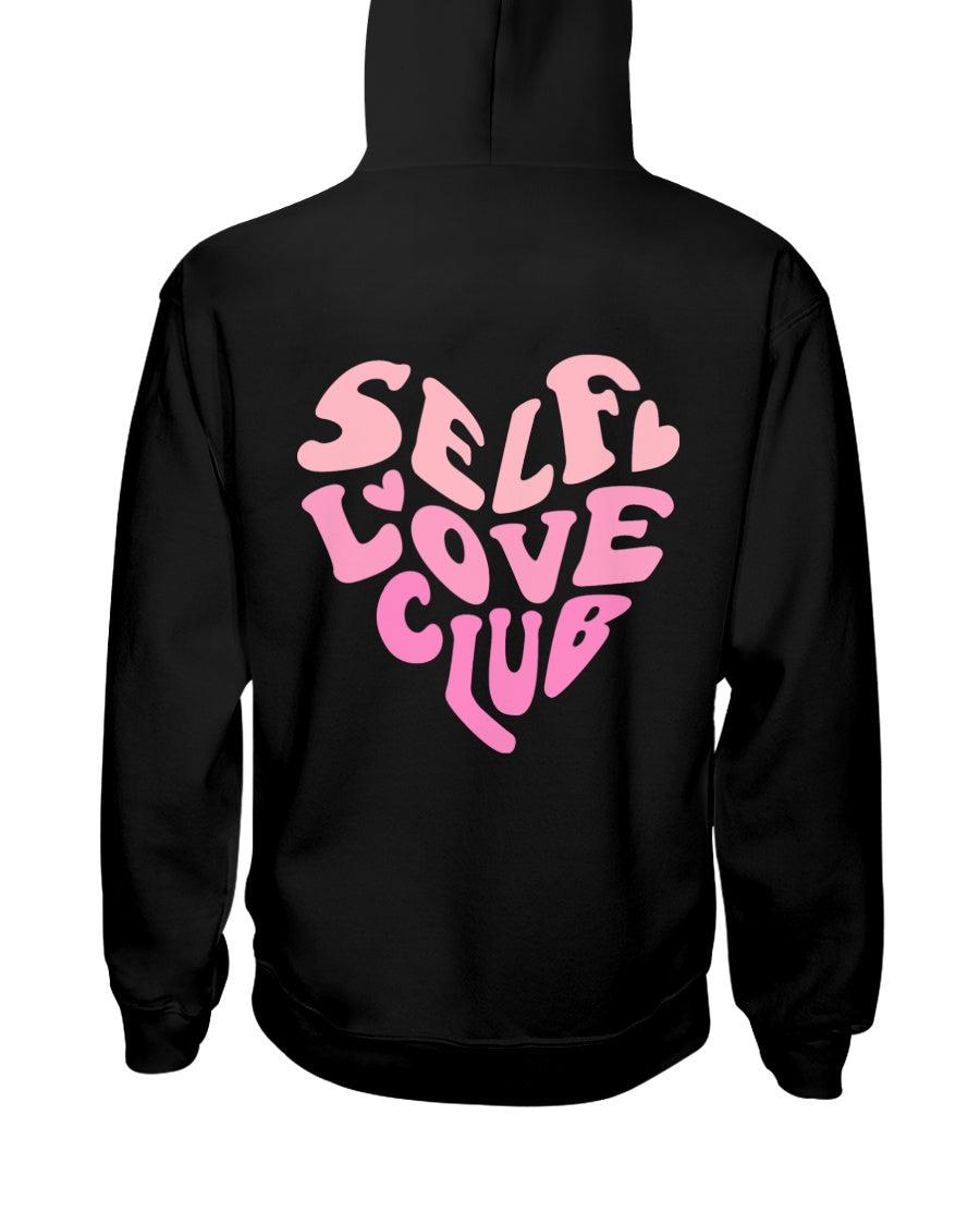 Self Love Club in Heart Retro Hoodie